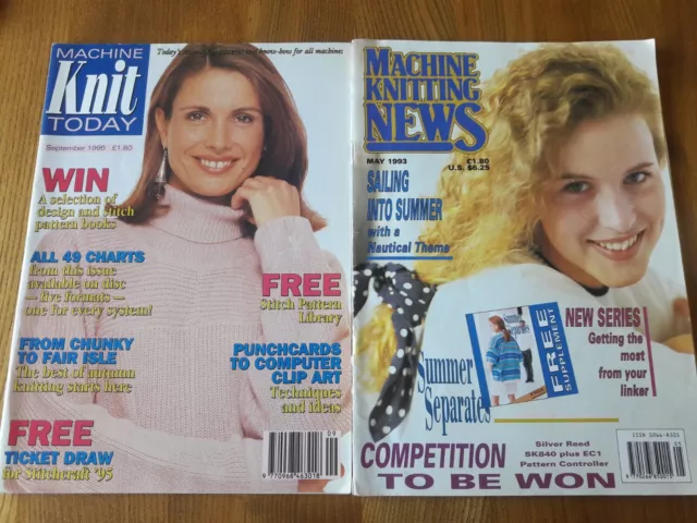Vintage 1990s Machine Knitting News Machine Knit Today Magazines