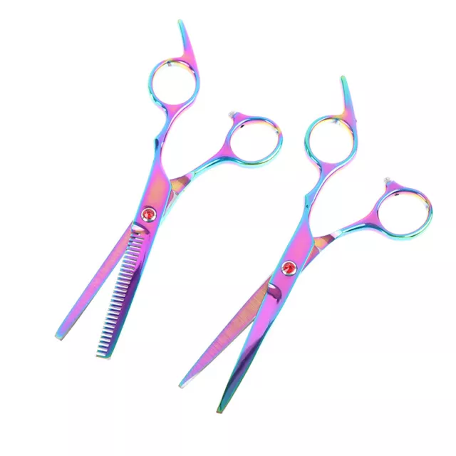 6Inch Rainbow Cut Hair Scissors Thinning Barber Scissor Hairdressing Sciss~m'