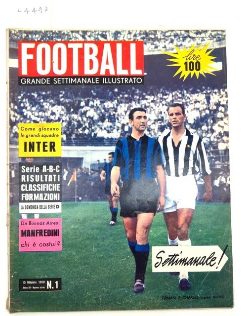 FOOTBALL Grand Illustré Hebdo - Année III N°5 - 1959 - Championnat Italie