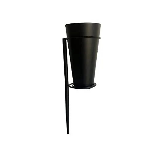 Metal Grave Vase Flower Holder in ground Cemetery Decoration with Floral Foam
