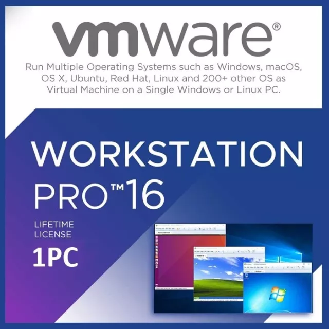 VMware Workstation 16 Pro [  1 Key for 1 Device , Digital Version ]