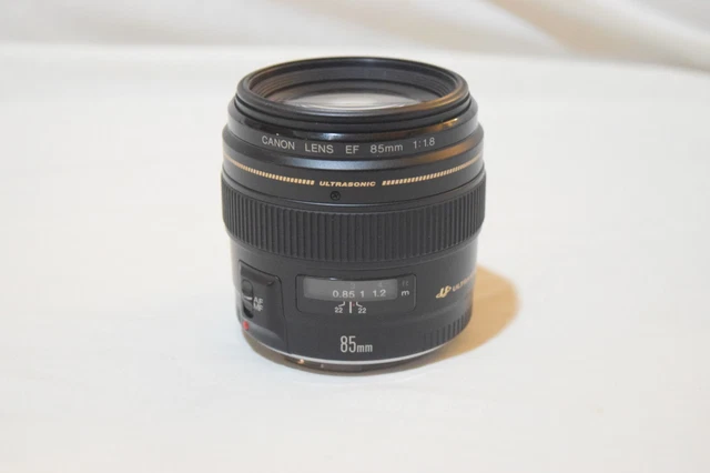 LENTE CANON EF 85 mm 1:1.8 Lente ultrasónica (SIN TAPAS) - ¡COMO NUEVO - PROBADO!