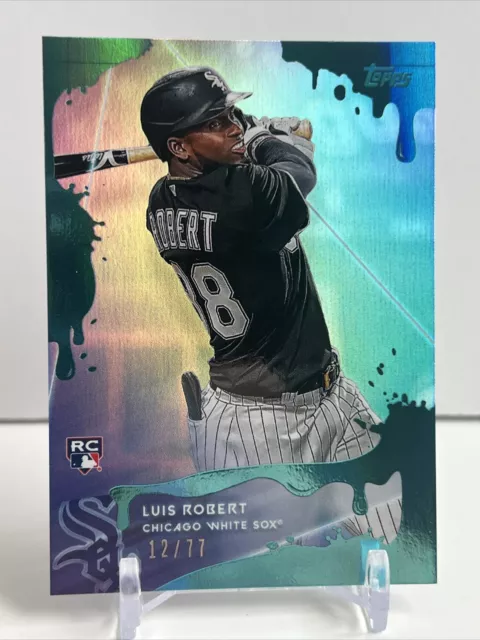 Luis Robert 2020 Topps X Steve Aoki Blue Frosting Holo 12/77 Rookie Wave 4 RC