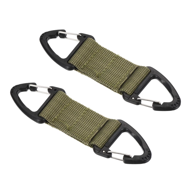 Cintura Clip Cinghia,2pz Appeso Fibbia Portachiavi per Esterni,Verde