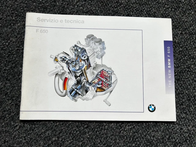 Bmw F650 Libretto Servizio e Tecnica originale in italiano - Nuovo
