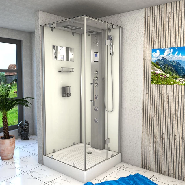 AcquaVapore doccia a vapore timbro doccia sauna doccia box doccia D38-20R3 100x100 cm