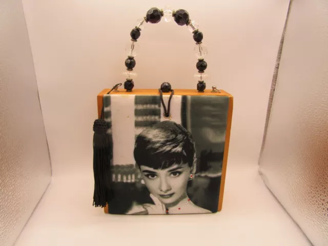 Vtg American Presidente Cigar Box Audrey Hepburn Hand Evening Purse  Handbags Bag