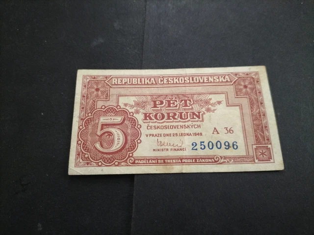 Czechoslovakia 5 Korun 1949