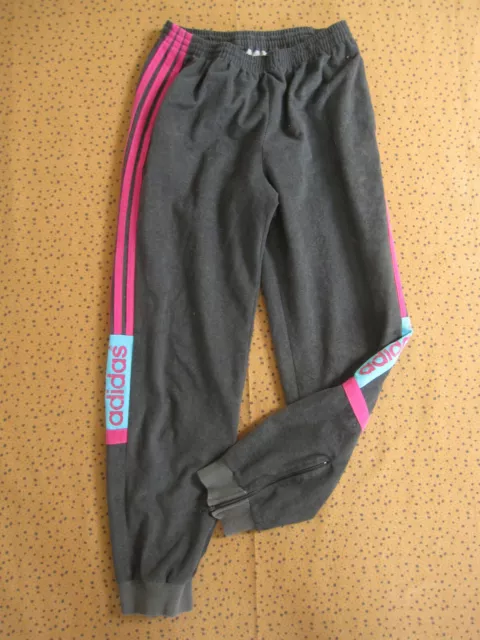 Pantalon Adidas Satellite 80'S Noir vintage Pants Velour Homme - 162 / S