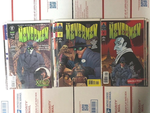 Nevermen COMPLETE SERIES the MASK Guy Davis BPRD Hellboy Dark Horse FN/VF