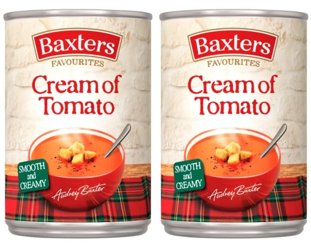 Baxters Favourites Cream OF Tomato Tinned Soup 400g PACK OF 2