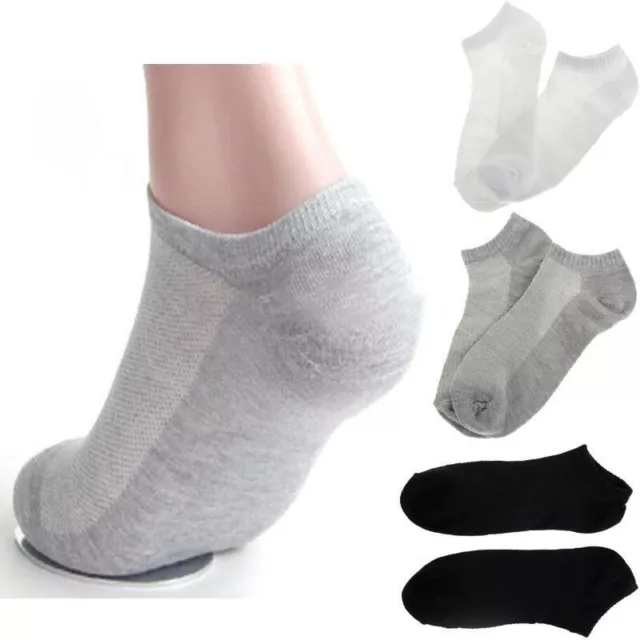 5 Pairs Summer Mens Ankle Socks Low Cut Crew Casual Sport Cotton Blen Prof