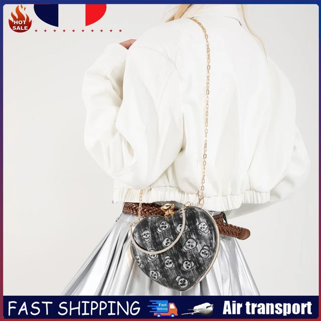 Pochette Acrylique Avec Chaîne EVEOUT Pochette En Acrylique Pour Femme élégant Sac à Main De Fête En Acrylique Pour Mariée Sac Bandoulière Pour Mariage Soirée(Blanc Sac Fête élégant Acrylique