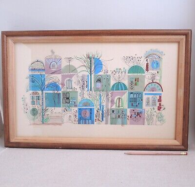 1978 Collage Magic Castle Enchanted Village Architectural Style of Mary Blair