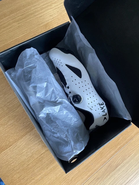 Lake CX177 Road Shoes, White / Black, EU 46, UK 11