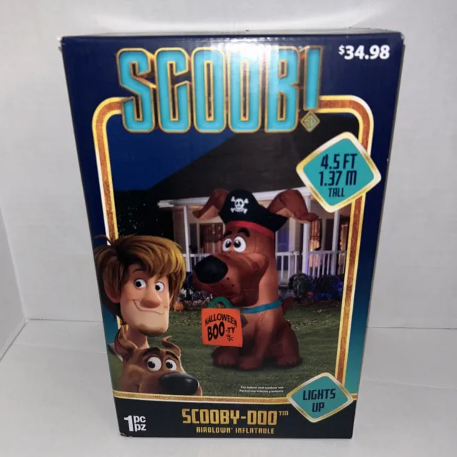 Scoob Scooby-Doo Pirate 2023 Halloween BOO-TY Iluminado soplado por aire Inflable 4,5'