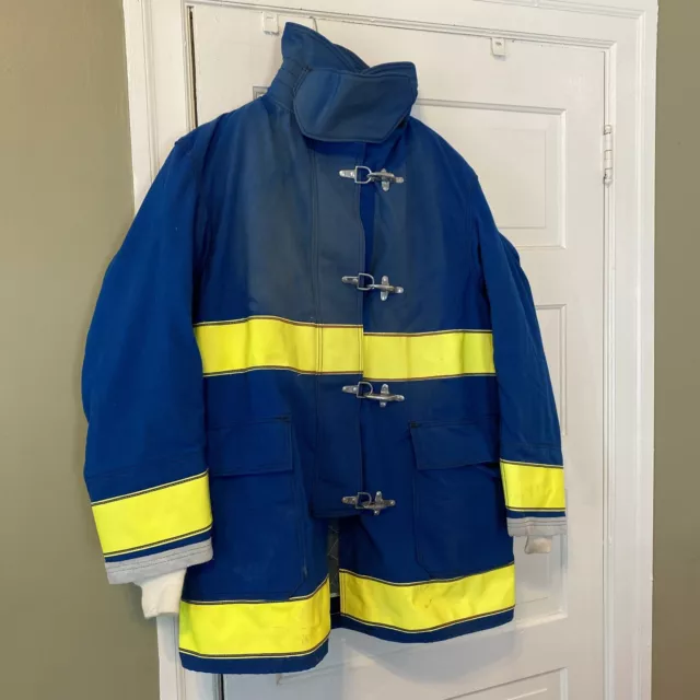 Globe LifeLine EMT EMS Tech Rescue Firefighter Turnout Jacket Sz 42x35 USA Blue