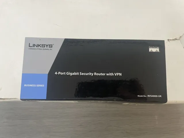 Linksys By cisco 4-port gigabit security router with VPN RVS4000  - BRAND NEW