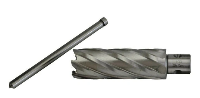 30 x 75 mm D.O.C HSS Annular Cutter Includes Pilot Pin