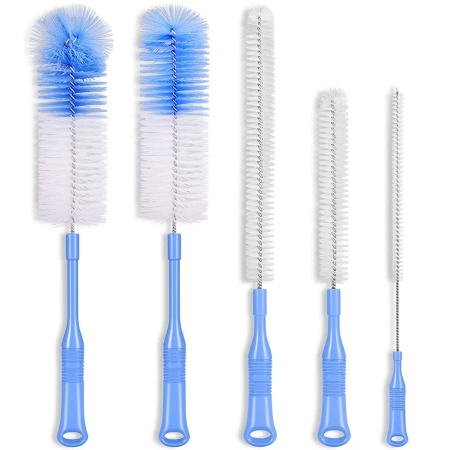 Bottle Brush Cleaner 5 Pack - Long Handle Water Bottle and Straw Cleaning Bru...