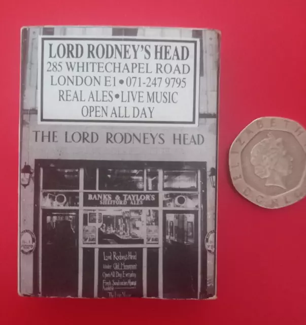 Pub-Whitechapel Lord Rodney's Head. Publicidad Matchbox. Cervecería Banks & Taylor