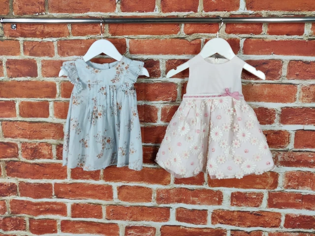 Baby Girls Bundle Age 3-6 Months Marlu Next Sleeveless Floral Dress Party 68Cm