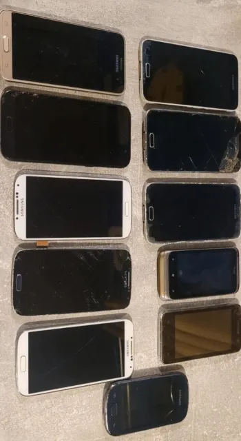 bundle of broken phones
