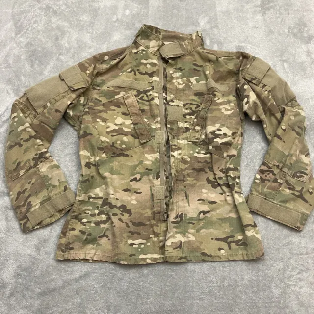 US Army OCP Multicam Combat Coat Jacket Medium Regular Military FR  (Broken Zip)