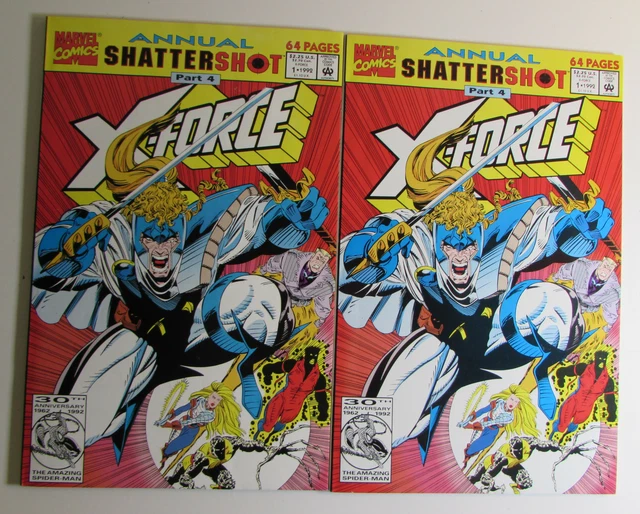 X-Force Annual Lot of 2 #1 Marvel (1992) NM- Shattershot 1st Print Comic Books