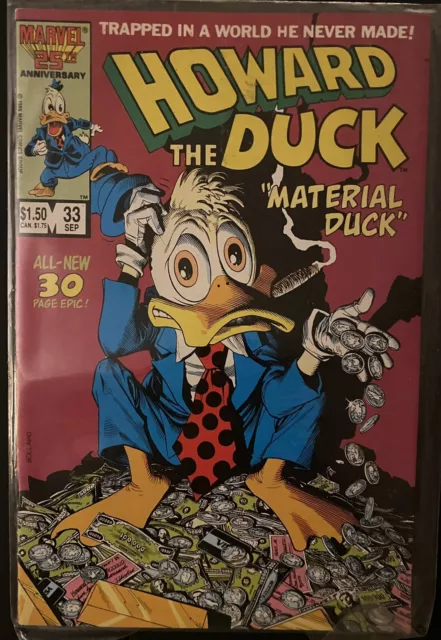 Howard the Duck #33 =Marvel 1986= Final Issue Brian Bolland . 7 Comic Book Lot.