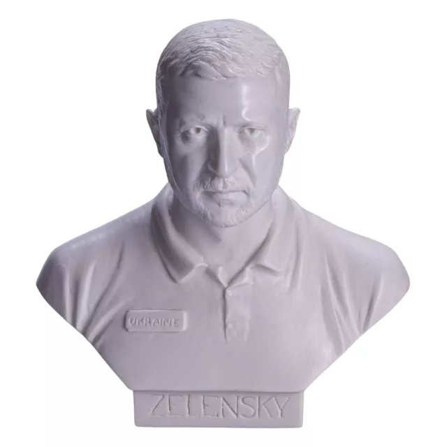 Ukrainian President Volodymyr Zelensky Marble Bust Statue 6'' (15 cm)