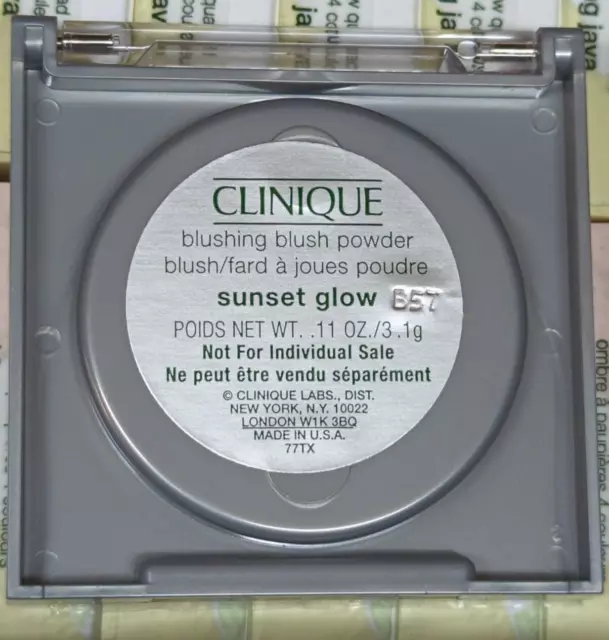 New Travel Size Clinique Blushing Blush Powder Blush ~Sunset Glow~ 0.11 oz/3.1 g