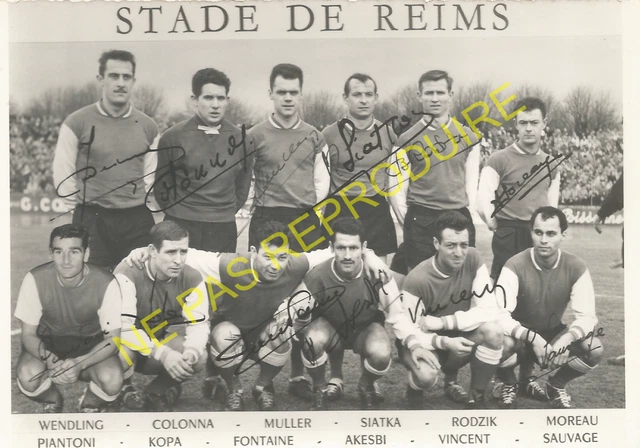 Football - STADE DE REIMS - SOUVENIR DU MATCH DU 2 JUIN 1960
