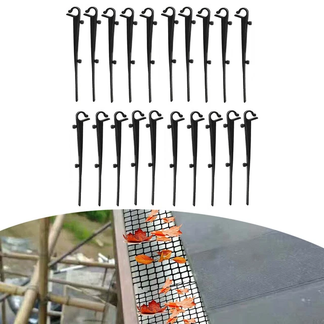Clip grondaia 150 mm lunga in plastica distanza consigliata
