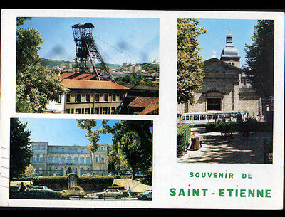 Saint-Etienne (42) shafts couriot, musee & bus church in 1990