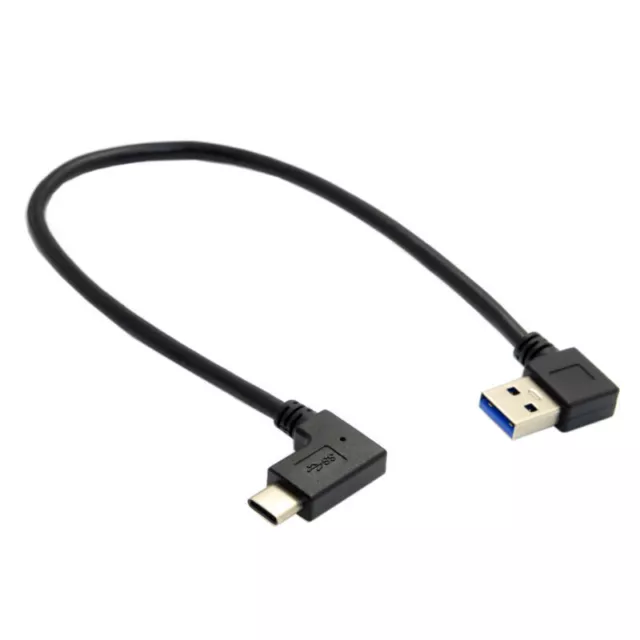 USA Reversible USB 3.1 USB-C Angled to 90 Degree Right Angled USB 3.0 Cable