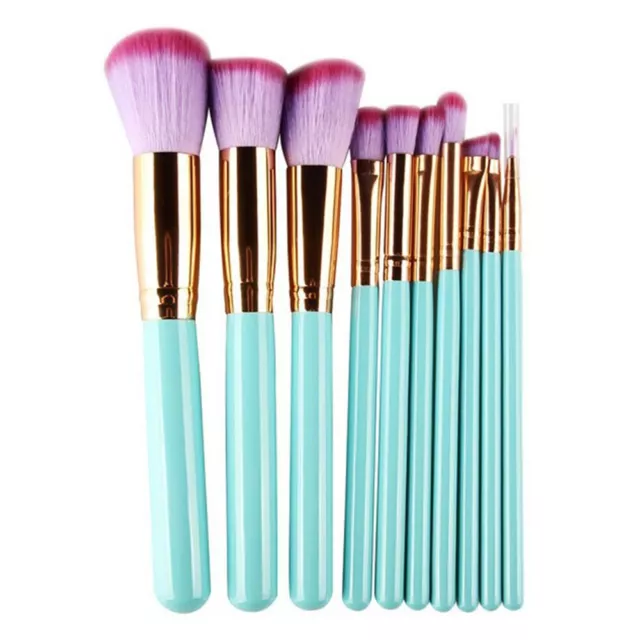 10tlg. Make Up Pinsel Set Kosmetik Make up Bürsten Pinsel Kit Foundation Brushes 2