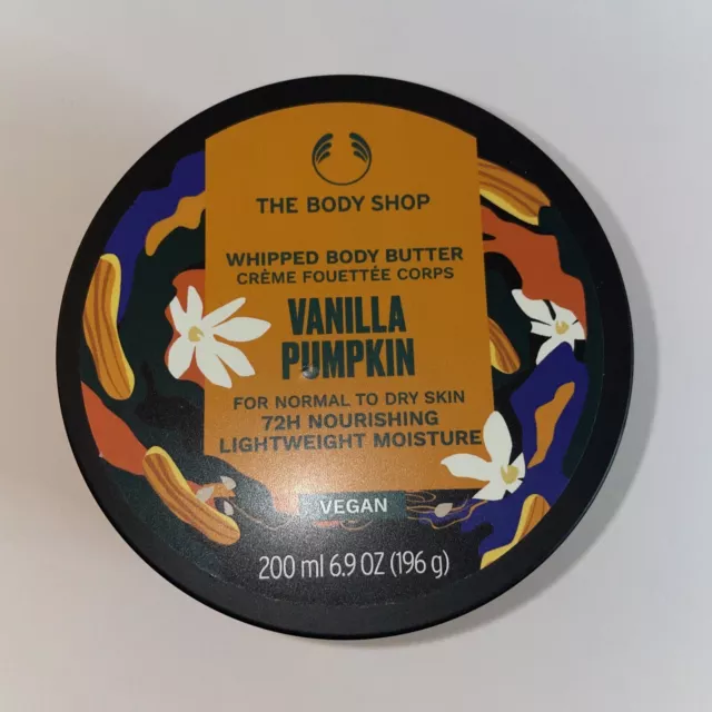 The Body Shop Vanilla Pumpkin Whipped Body Butter 6.9 oz New Not Sealed