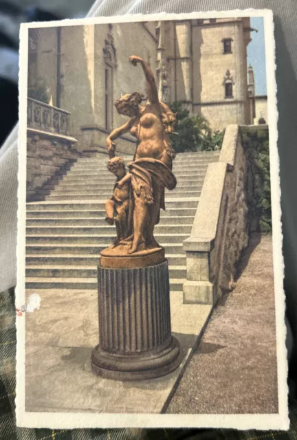 Biltmore Estate House Statue Of The Dancing Lesson Asheville NC Postcard