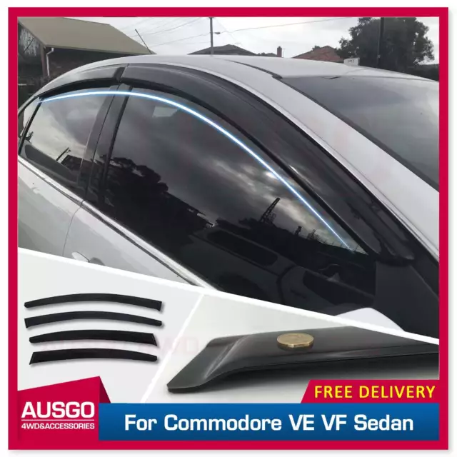 AUSGO Luxury Weather Shields for Holden Commodore VE VF Sedan Weathershields