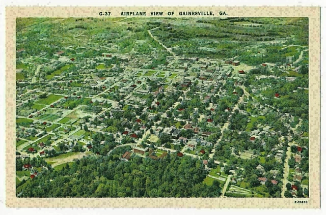 Airplane View of Gainesville, Georgia ca.1930's