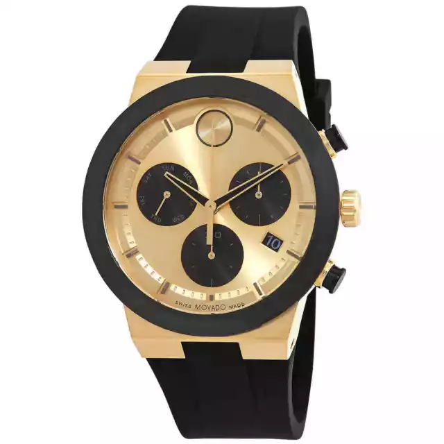 Movado Bold Fusion Chronograph Quartz Gold Dial Men's Watch 3600895