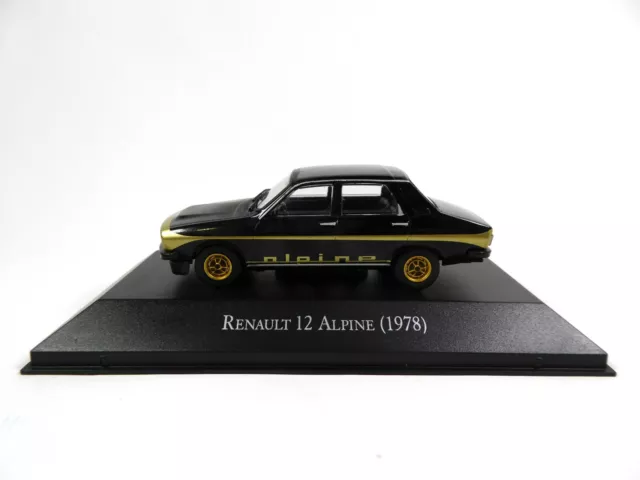Renault 12 Alpine 1978 - 1/43 Voiture Miniature R12 SALVAT Diecast Car AR43