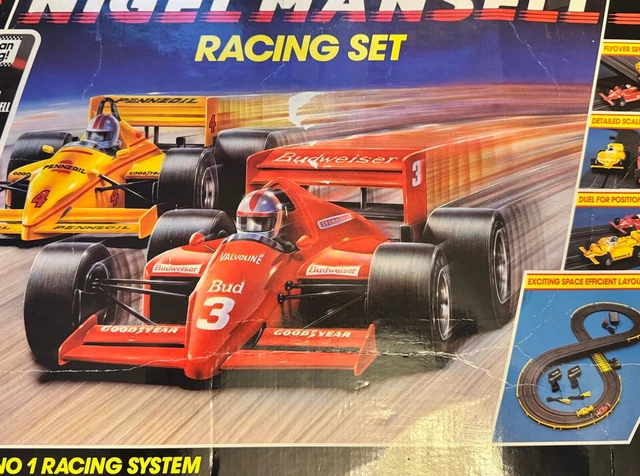 RARE FORMULA TYCO Nigel Mansell Figure-8 Slot Car Track Set World