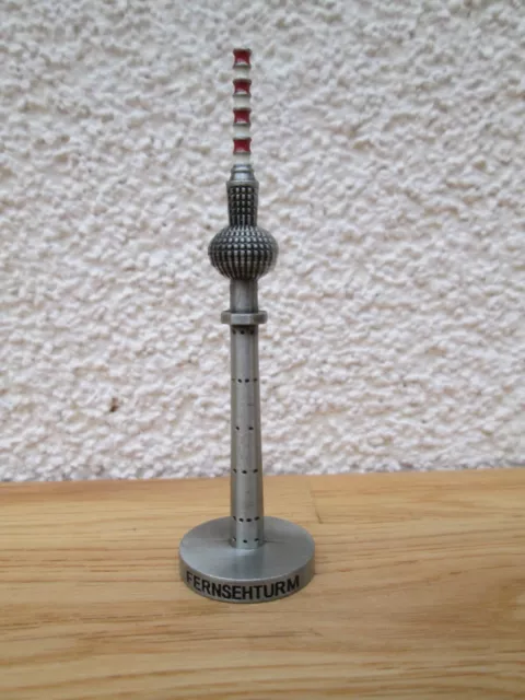 Berliner Fernsehturm aus Metall - 8 cm Model Deko Berlin TV-Turm Miniatur