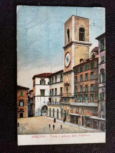 Cartolina Ancona Torre e Palazzo della Prefettura M54