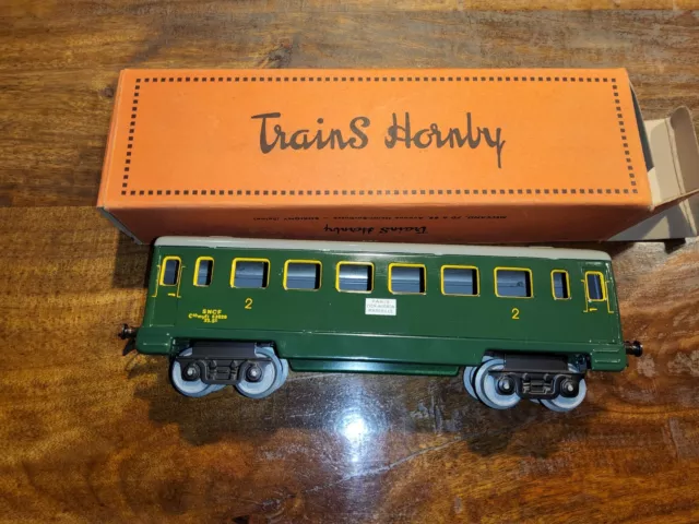 Hornby en O voiture OV seconde classe verte en Boite