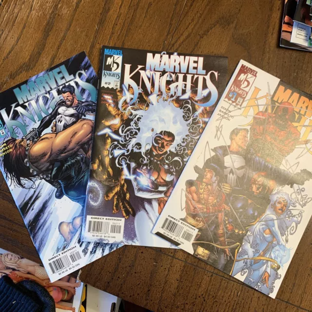 Marvel Knights, #1, 2, 3, VF-NM, 2000, Punisher, Daredevil, Black Widow!