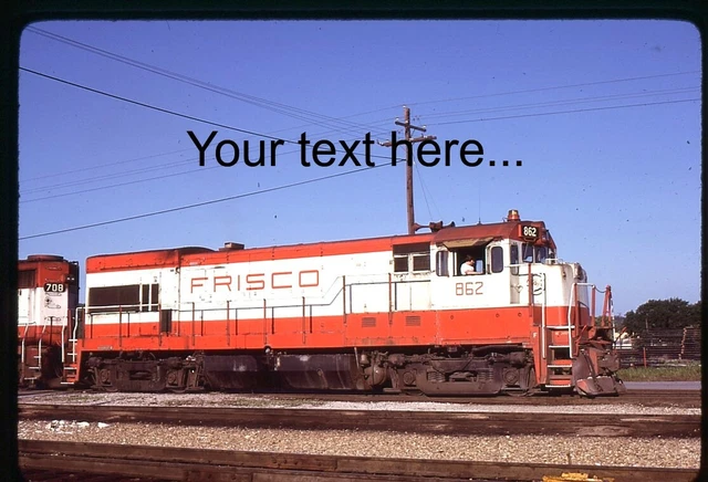 p238 Orig Slide SLSF FRISCO 862 U30B Tulsa, OK in 1980