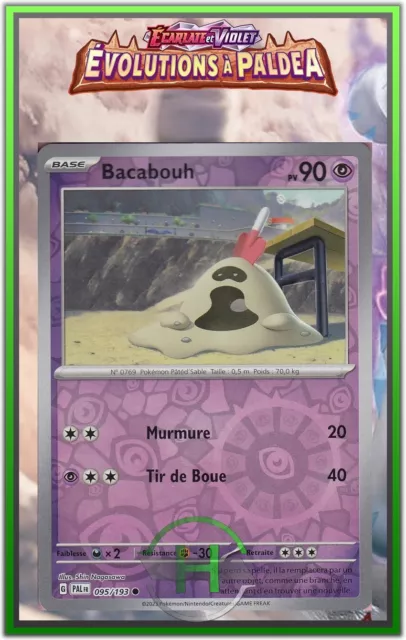 Bacabouh Reverse - EV2:Évolutions à Paldea - 095/193 - Carte Pokémon FR Neuve